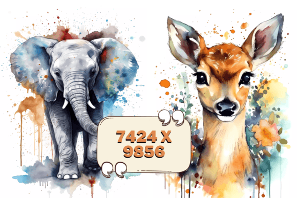 23 Watercolor Animals Clipart Bundle HQ – Perfect Illustrations for Crafters & Etsy Sellers