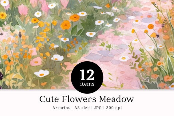 Branding with Cute Flowers Meadow Watercolor A3 Prints: A Designer’s Real-World Review
