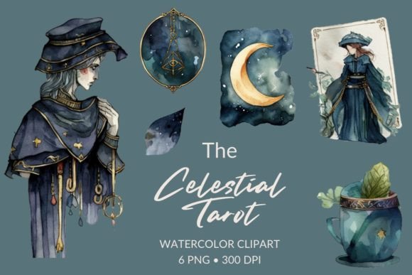 Celestial Tarot Watercolor Bundle: A Designer’s Real-Use Review