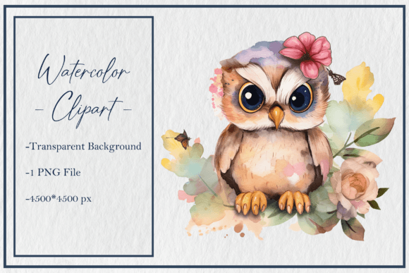 Cute Owl Clipart Meets Real Embroidery Needs
