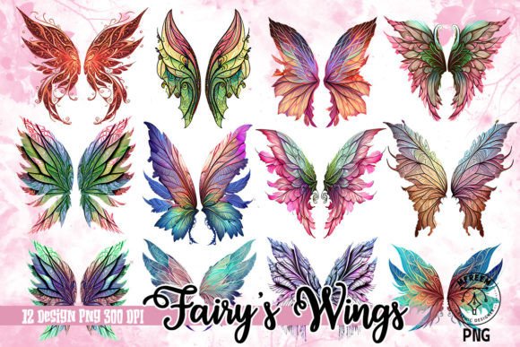 Fairy’s Wings Watercolor Sublimation: A Delicate Touch for Branding and Illustrative Design