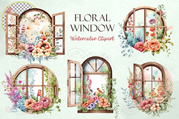 Floral Window Watercolor Clipart Bundle: A Designer’s Honest Review for Branding & Marketing