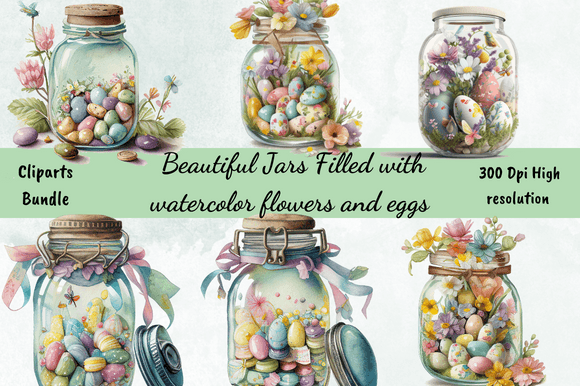Vintage Easter Jar Watercolor Bundle: A Designer’s Honest Review for Content Creators