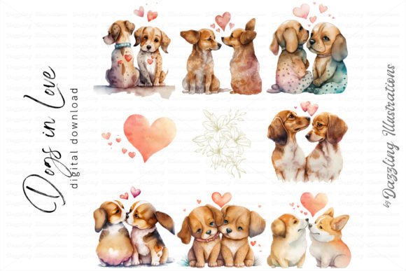 Watercolor Dog: Puppies Love with Hearts Review for Real Embroidery Projects