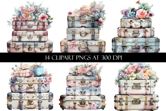 Watercolor Floral Suitcase Clipart for Digital Sellers: A Real-World Review