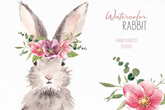 Watercolor Rabbit Illustrations Bring Whimsy to Local Branding